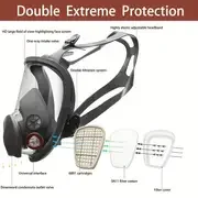 6800 Gas Mask Full Face Large Size Respirator Reusable Full Face Respirator Gas Paint Sprayer Chemical Wood Working Dust
