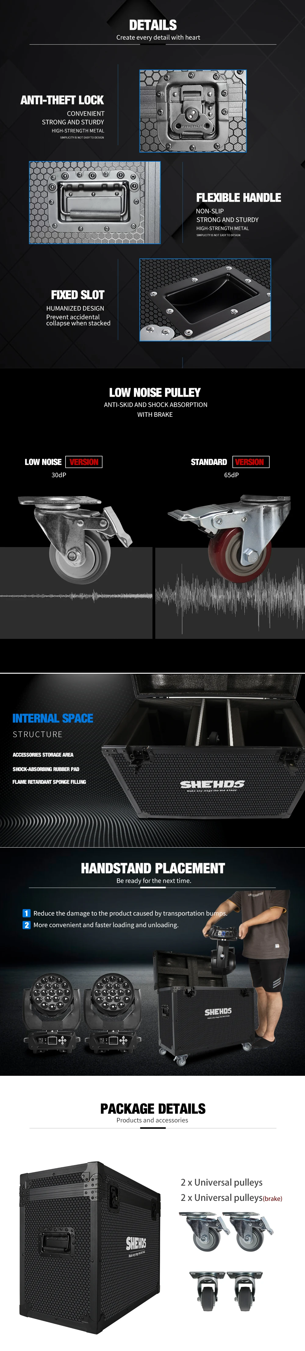 SHEHDS Flight Case 2 In 1 LED Wash 19x15W/Beam 275W 10R Fast Shipping for Disco KTV Party DJ Stage Equipment