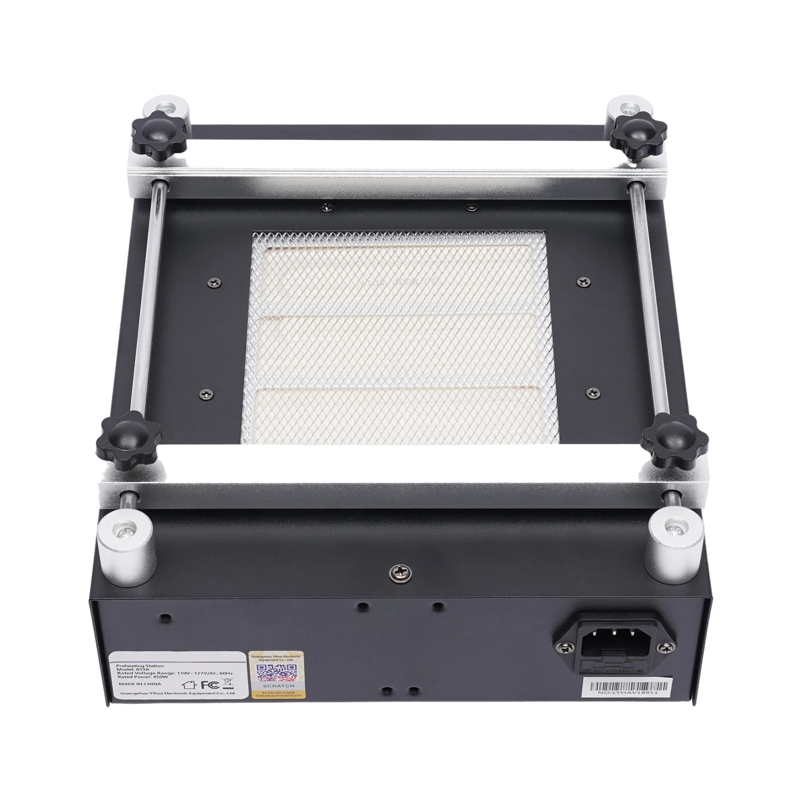 YIHUA 853A BGA IR Infrared Preheater Electronic Hot Plate Preheating Rework Station 110/220V 450W