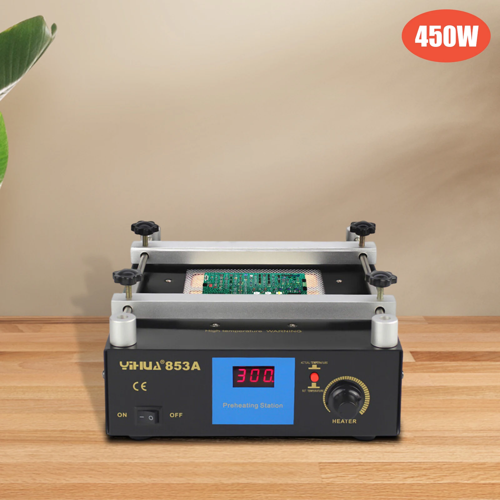 YIHUA 853A BGA IR Infrared Preheater Electronic Hot Plate Preheating Rework Station 110/220V 450W
