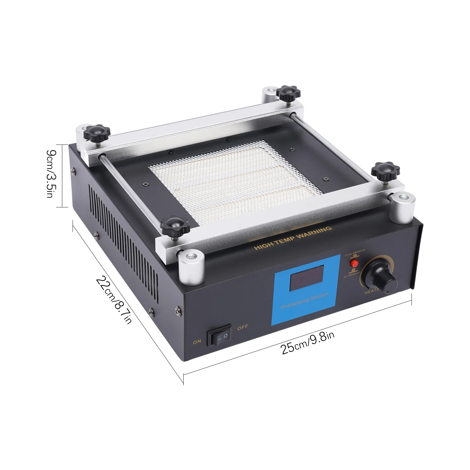 YIHUA 853A BGA IR Infrared Preheater Electronic Hot Plate Preheating Rework Station 110/220V 450W