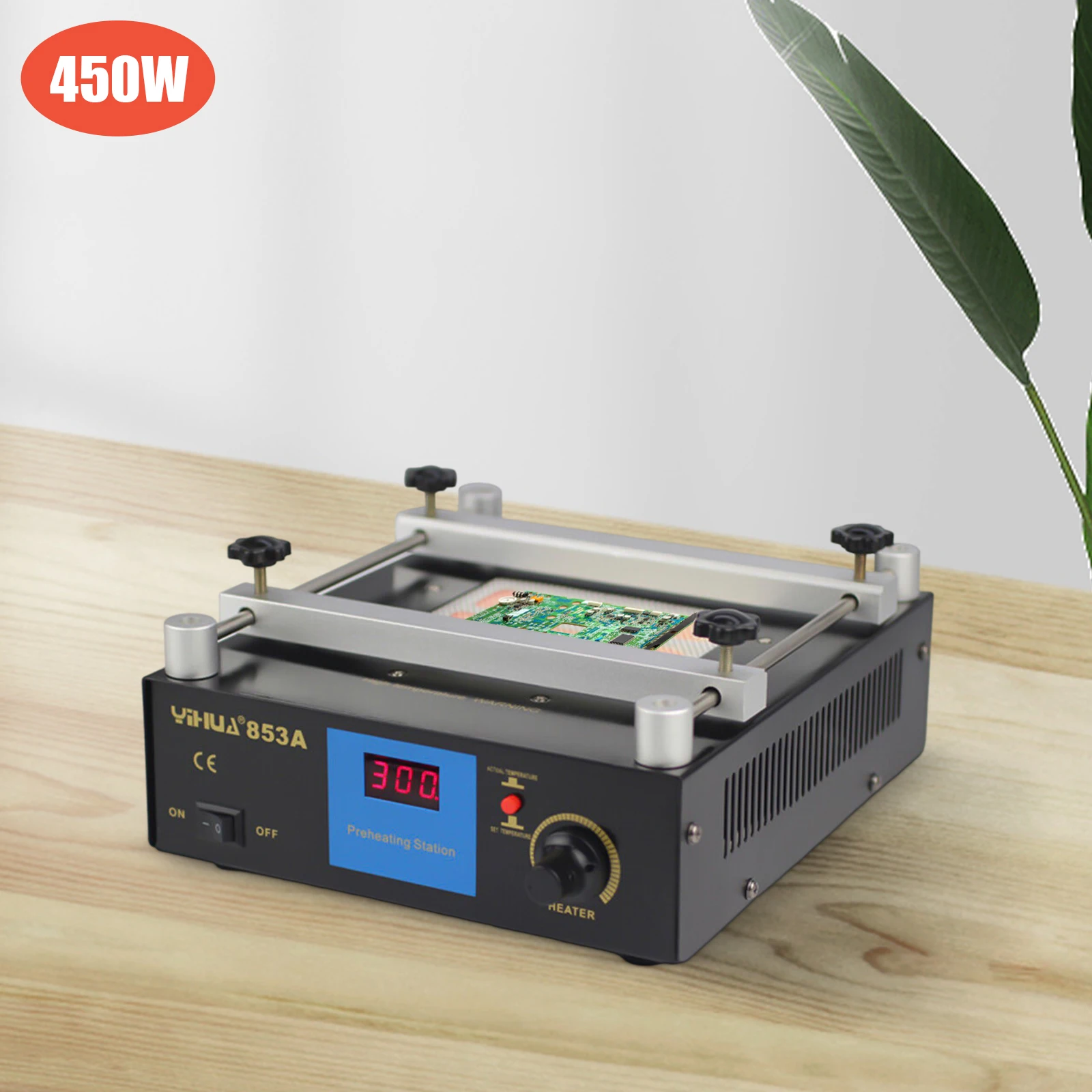 YIHUA 853A BGA IR Infrared Preheater Electronic Hot Plate Preheating Rework Station 110/220V 450W