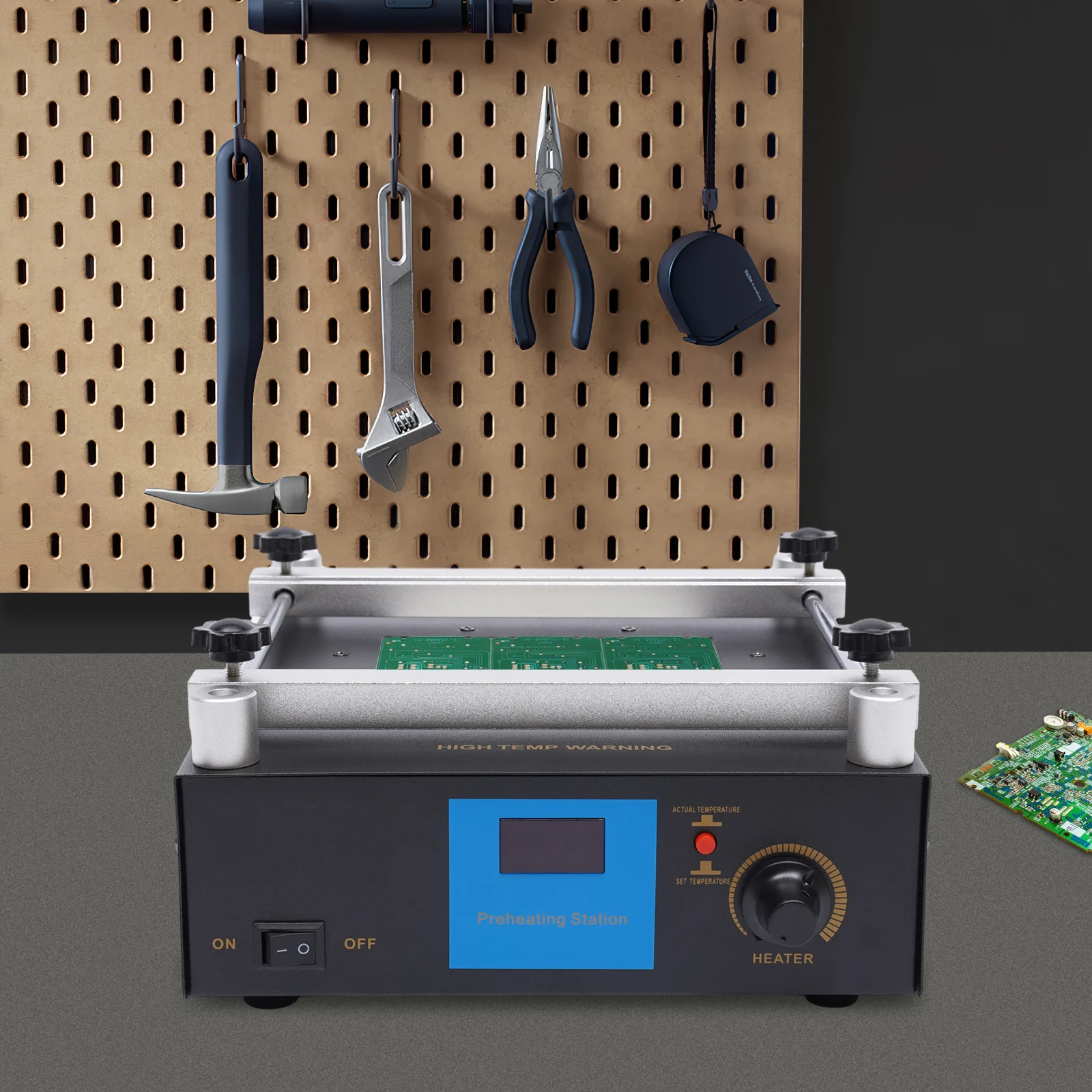 YIHUA 853A BGA IR Infrared Preheater Electronic Hot Plate Preheating Rework Station 110/220V 450W