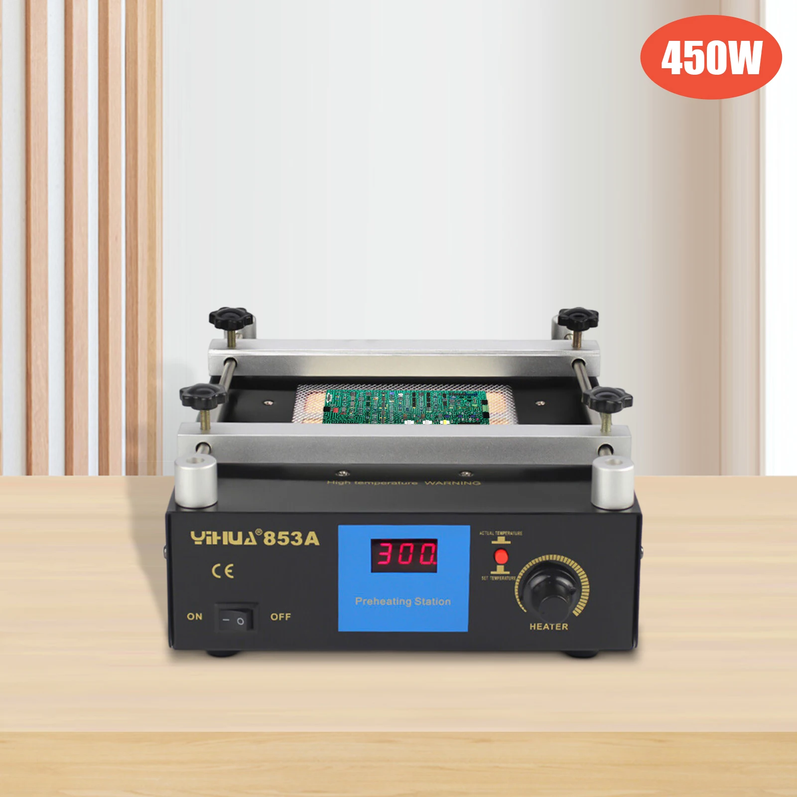YIHUA 853A BGA IR Infrared Preheater Electronic Hot Plate Preheating Rework Station 110/220V 450W