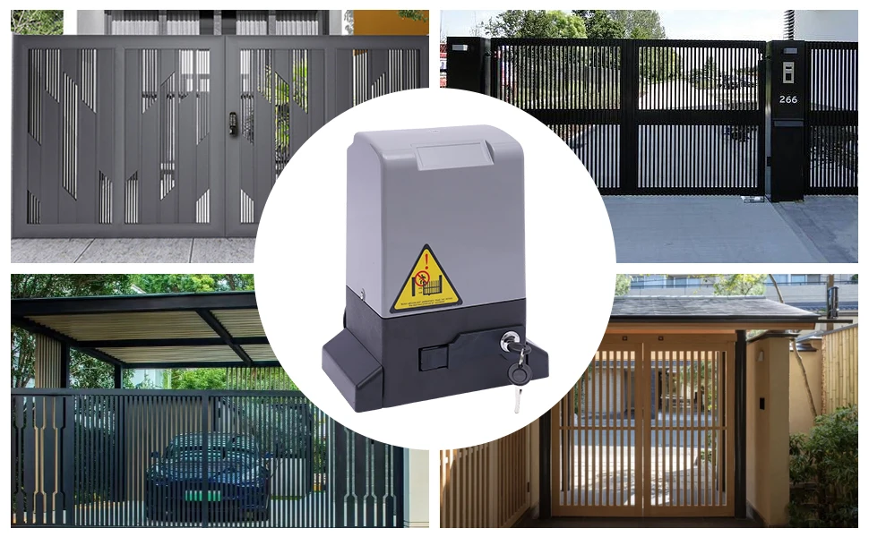 370W/550W/750W Sliding Electric Gate Opener Set Automatic Motor Hardware