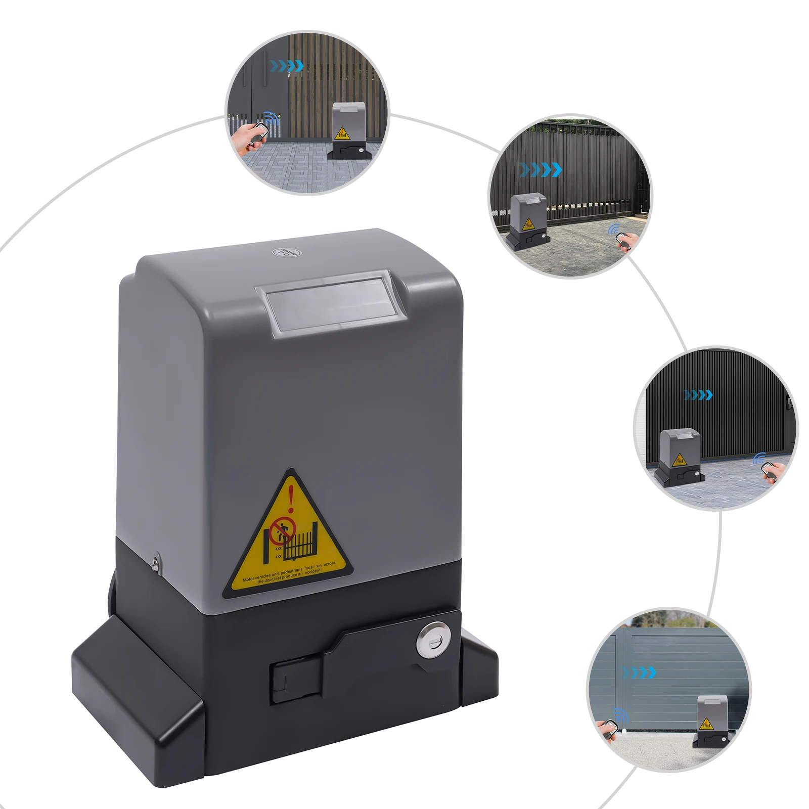 370W/550W/750W Sliding Electric Gate Opener Set Automatic Motor Hardware