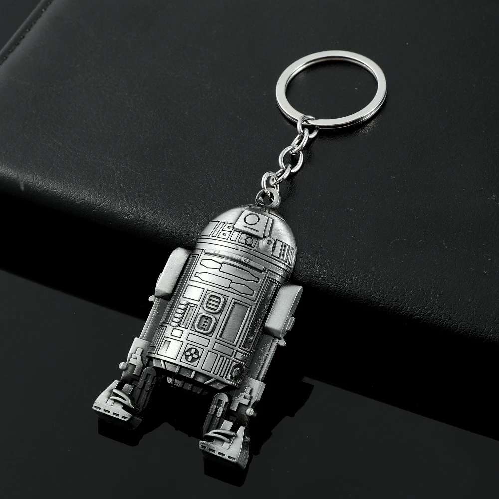 Vintage Star War Men's Spaceship Keychain Anime Destroyer Battleship Car Trinket Bag Keyrings Accessories Party Gifts
