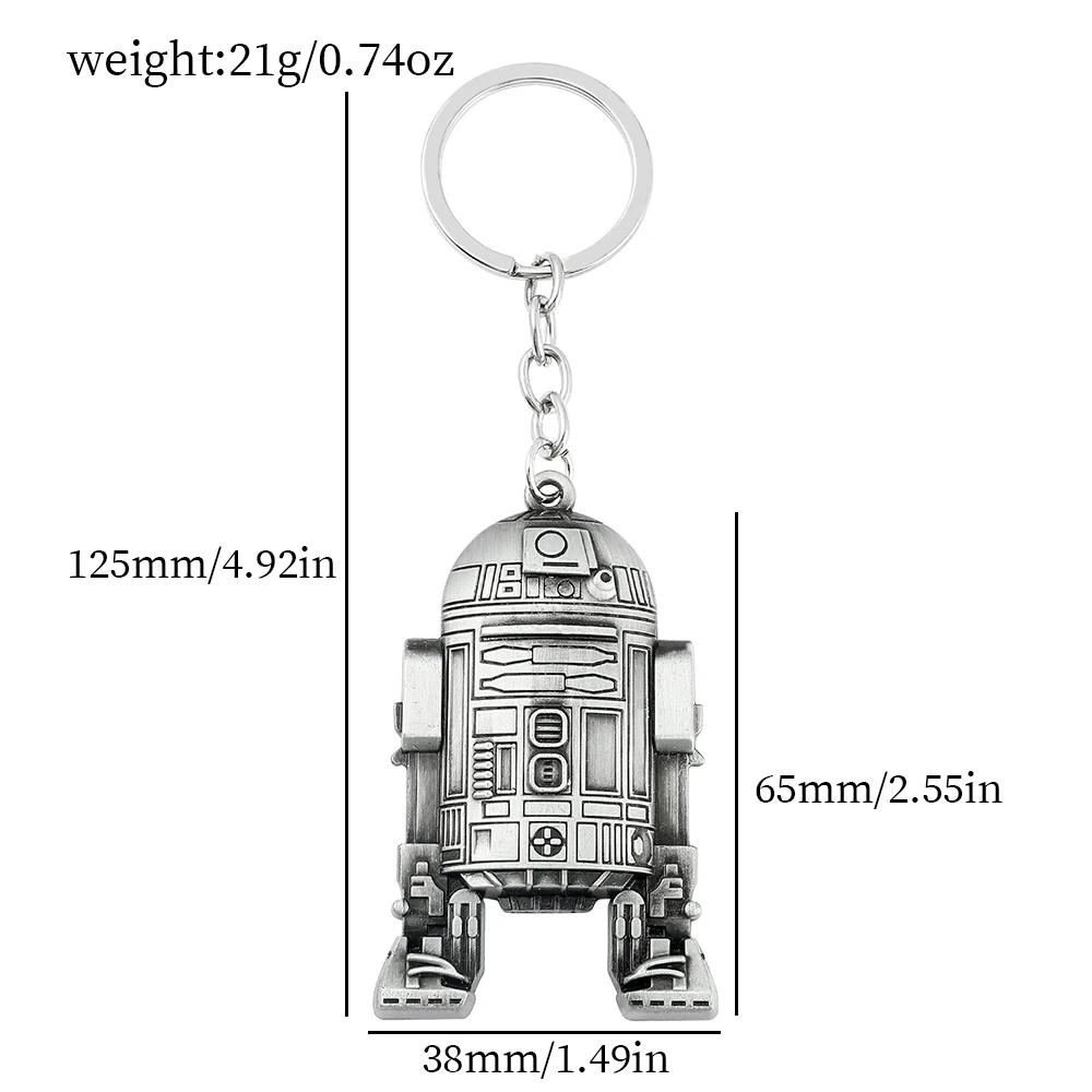 Vintage Star War Men's Spaceship Keychain Anime Destroyer Battleship Car Trinket Bag Keyrings Accessories Party Gifts