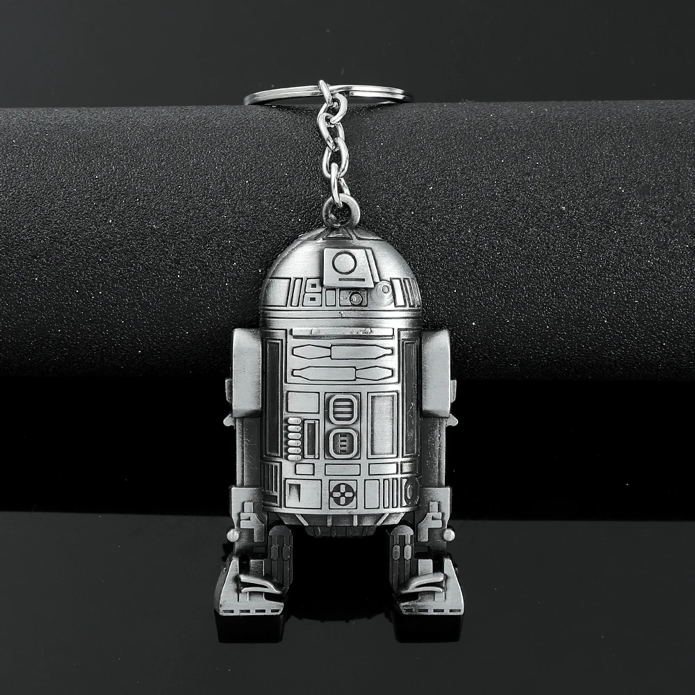 Vintage Star War Men's Spaceship Keychain Anime Destroyer Battleship Car Trinket Bag Keyrings Accessories Party Gifts