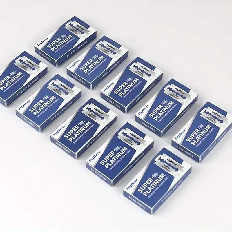 Wholesale 100PCS Stainless Steel Material Durable Barber Shaving Blade Double Edge Safety Razor Extra Stainless Blades