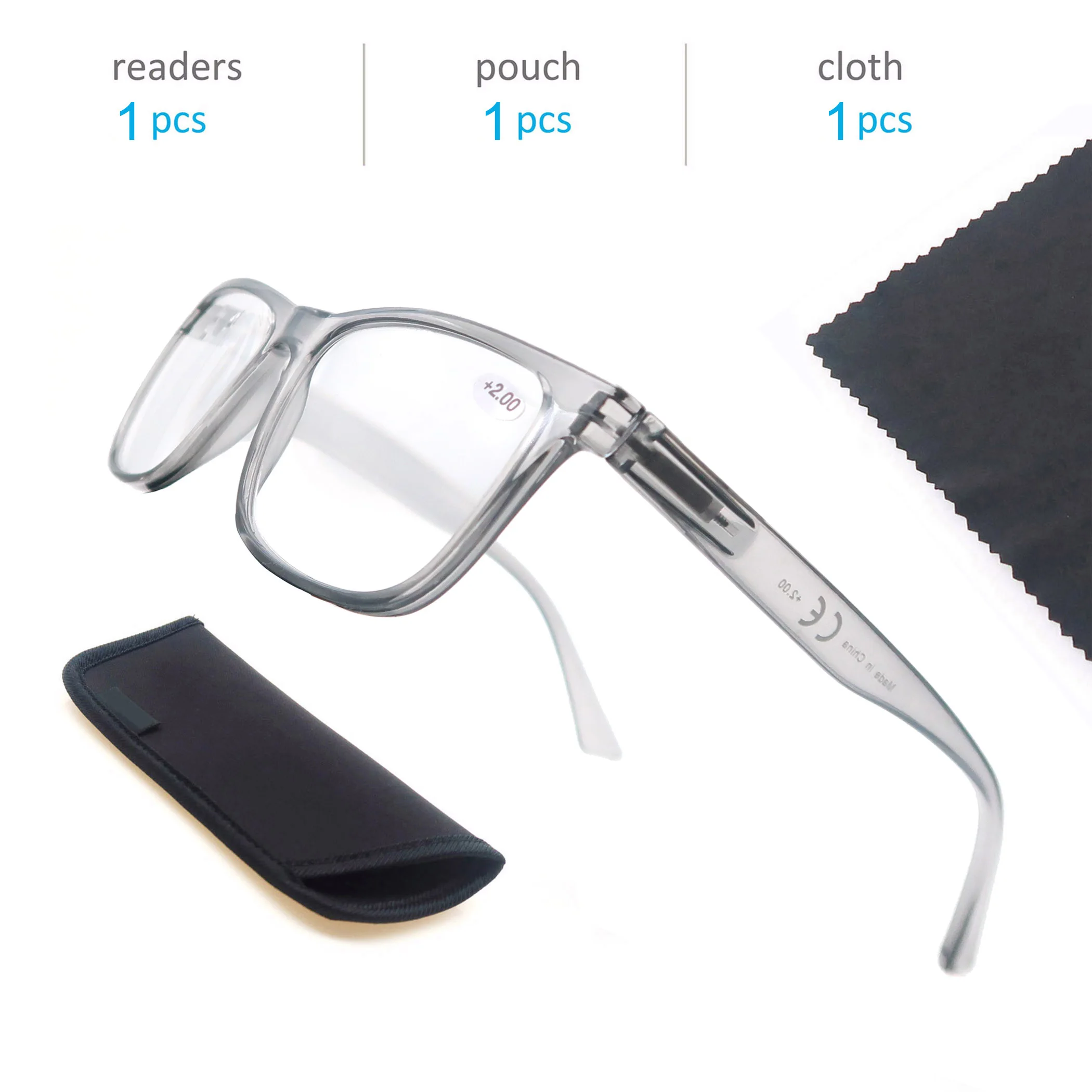 Oversized Reading Glasses Men Big Head Readers Women XL Eyeglasses Wide Square Large Read Glasses With Spring Hinge Clear Vision
