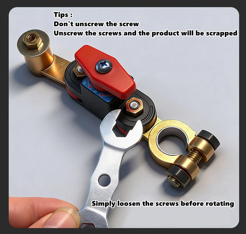 Motor Battery Cut Off Switch 12V/24V ﻿Disconnect Automatic Circuit Breaker Anti-Power Off Leakage Protector Universal Auto Parts