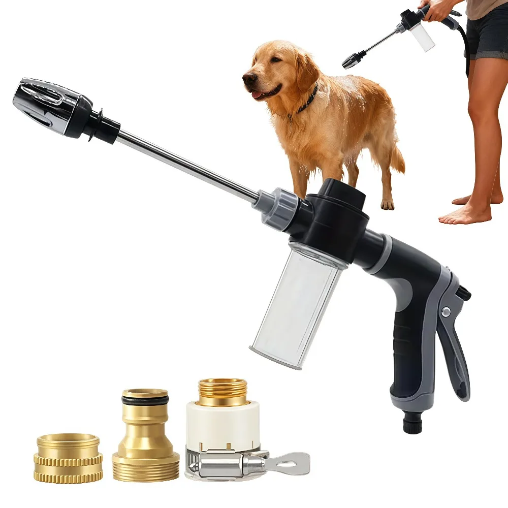 High-Pressure Car Washing Water Gun, External Cleaning Of RV, Foam Kettle Cleaning, Garden Water Hose Nozzle, Garden Shower,