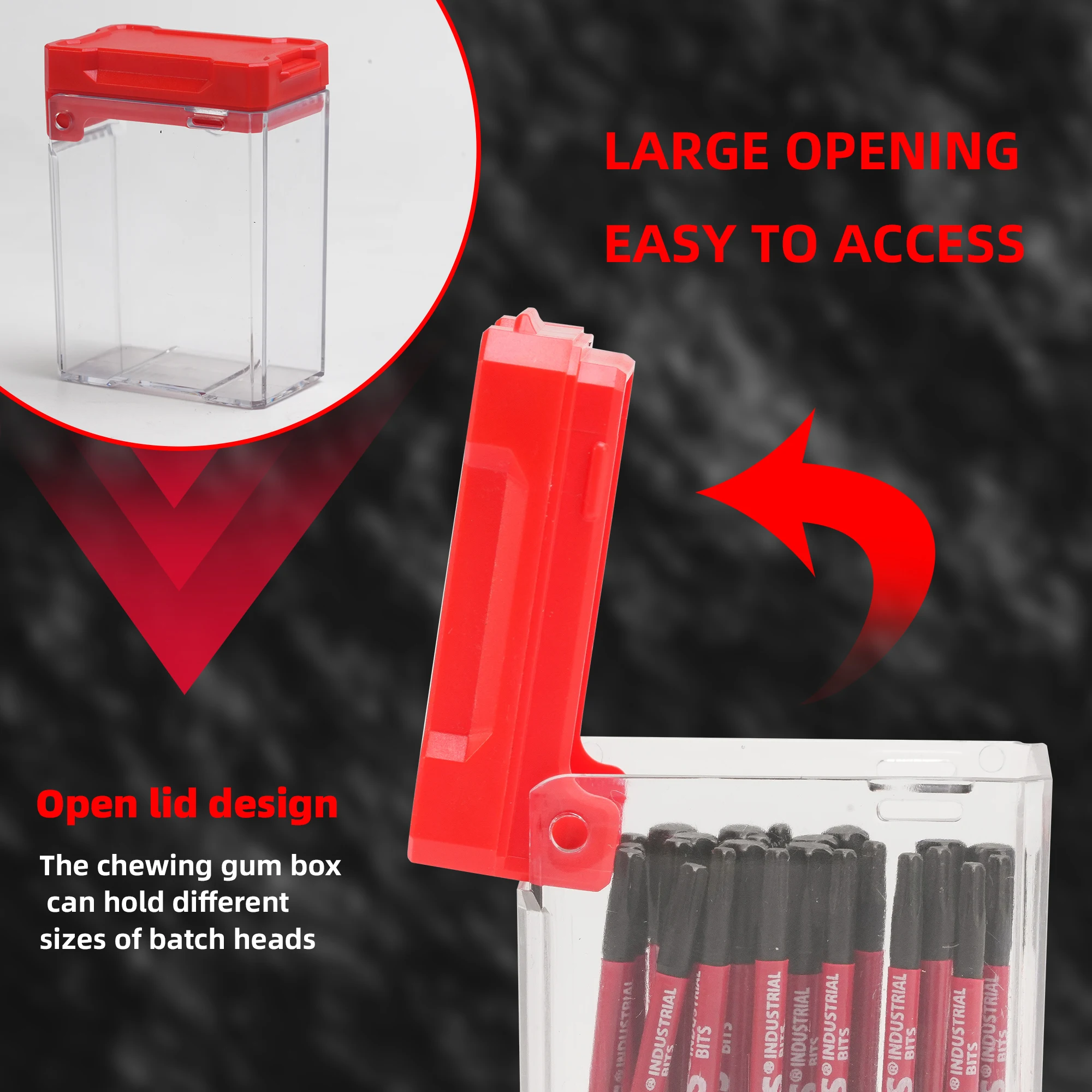 10/20 Piece Set of T20 Impact Screwdriver Bits, S2 Steel Material, 2inch (50mm) Torx Electric Screwdriver Bit Set, Red Durable Storage Box, Suitable for Electric Drills / Impact Drivers