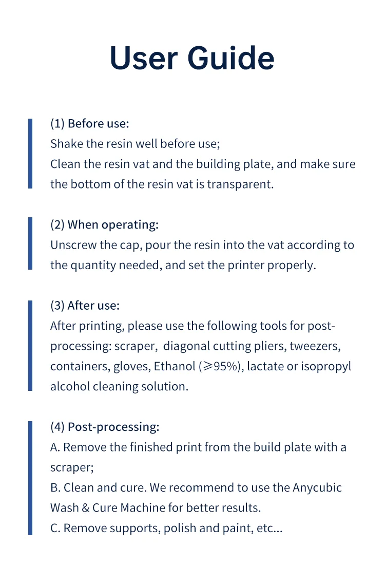 ANYCUBIC 3PCS High Speed Resin 5X Faster Printing Speed Low Viscosity UV Resin for Photon Mono M7 Max LCD 3D Printer