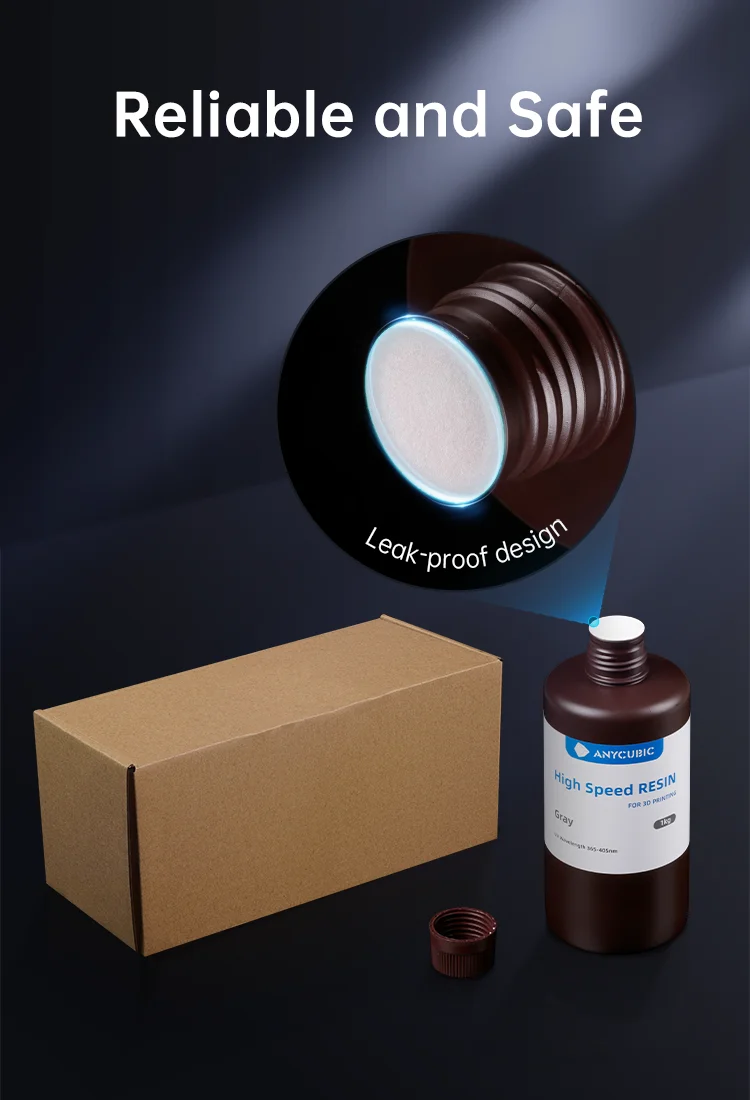 ANYCUBIC 3PCS High Speed Resin 5X Faster Printing Speed Low Viscosity UV Resin for Photon Mono M7 Max LCD 3D Printer