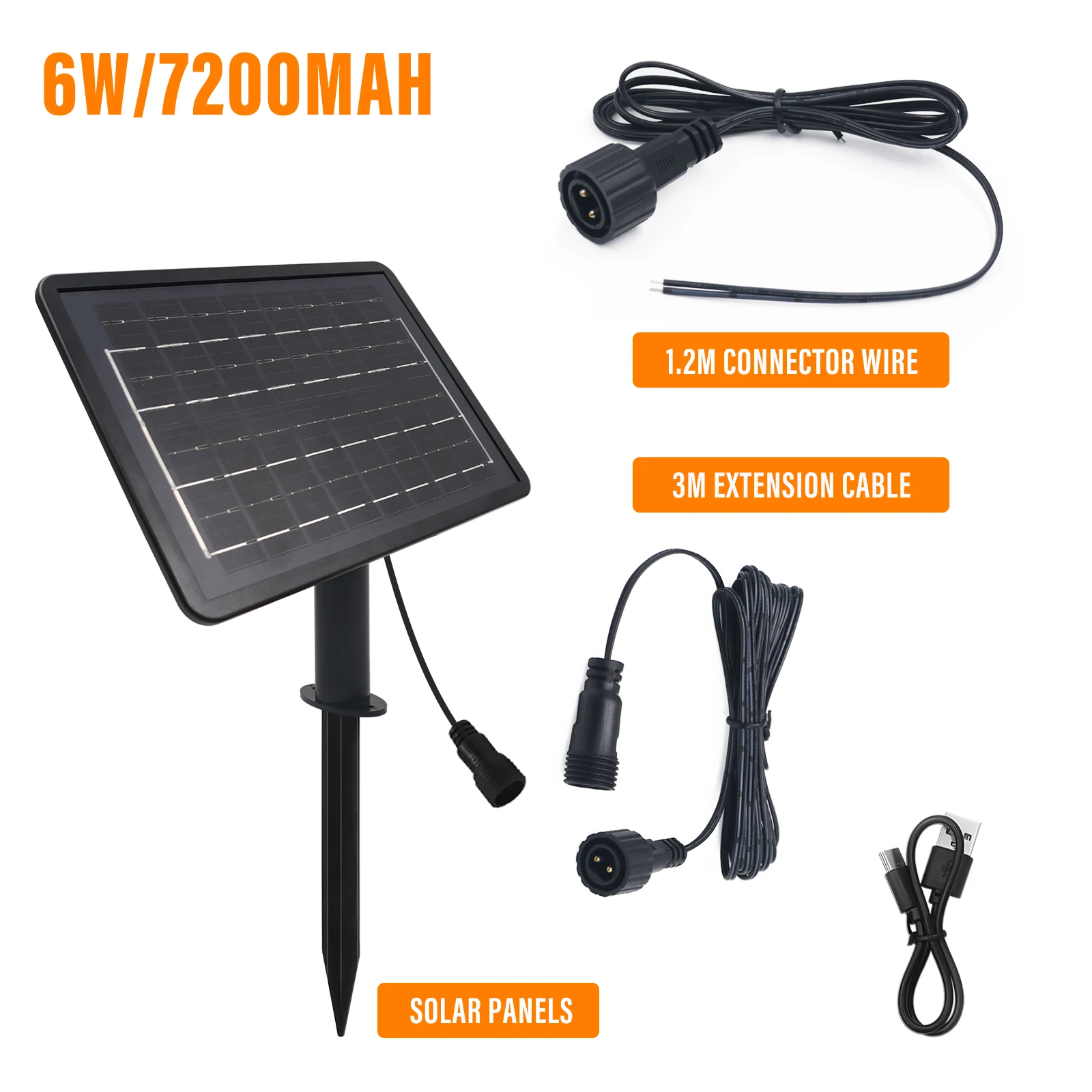12V 24V Solar Battery Box Kit With 1.2M 3M 4.2M Wire 1.3W 2.8W 6W 13W 8 Lighting Mode Solar Panel for LED String Light COB Strip