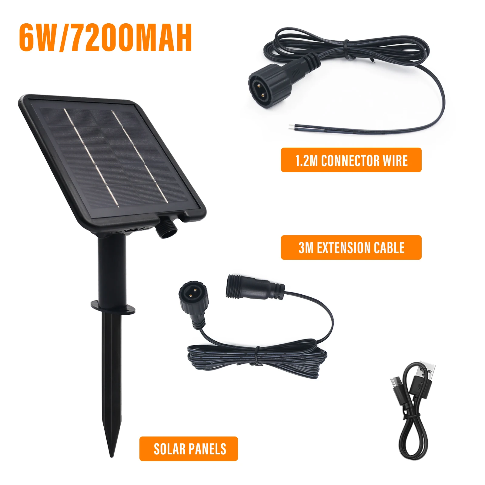 12V 24V Solar Battery Box Kit With 1.2M 3M 4.2M Wire 1.3W 2.8W 6W 13W 8 Lighting Mode Solar Panel for LED String Light COB Strip