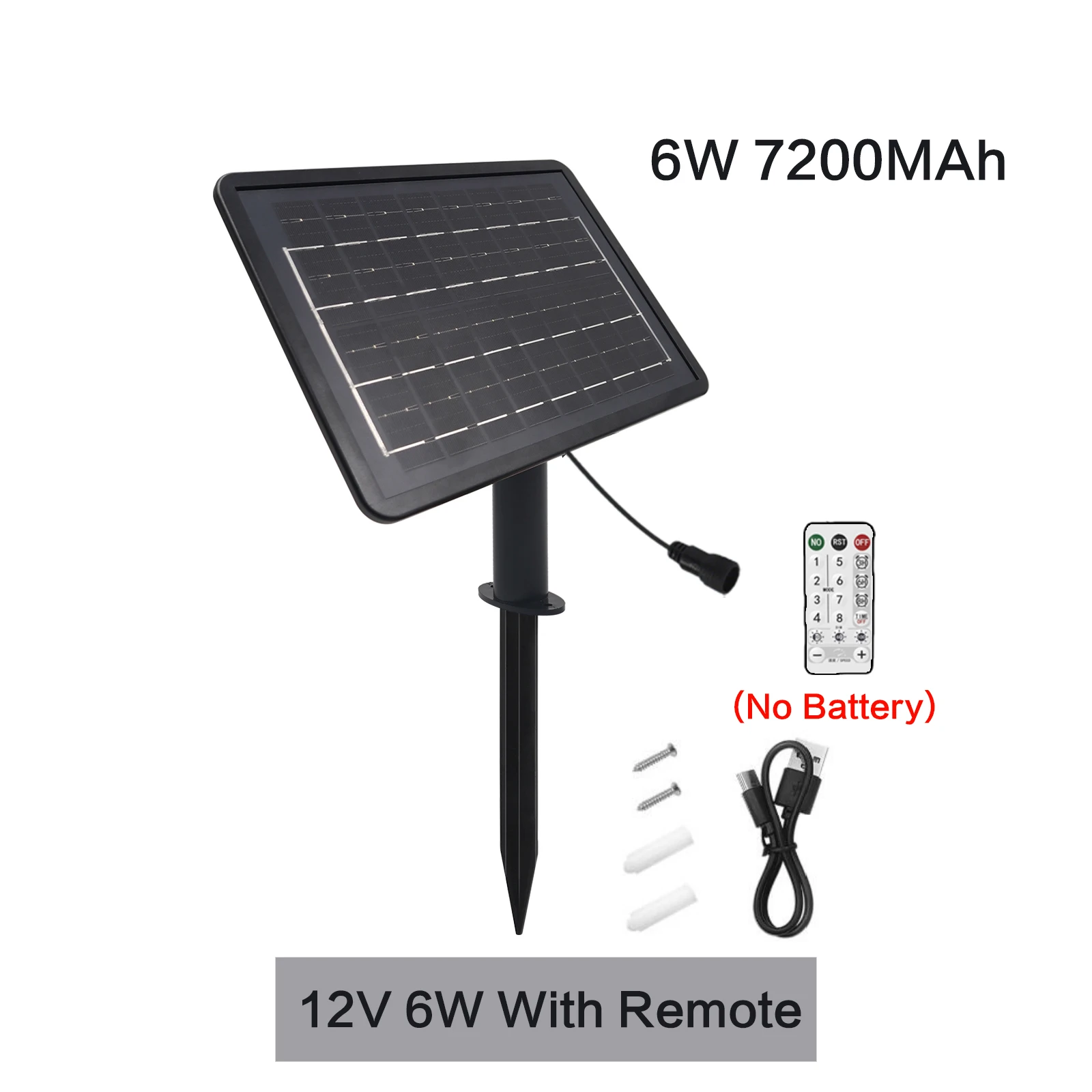 12V 24V Solar Battery Box Kit With 1.2M 3M 4.2M Wire 1.3W 2.8W 6W 13W 8 Lighting Mode Solar Panel for LED String Light COB Strip