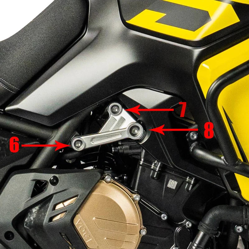 For VOGE DS800X DSX800 RALLY DSX 800 Motorcycle Frame Hole Protection Cap Cover Bumper Trim Cover