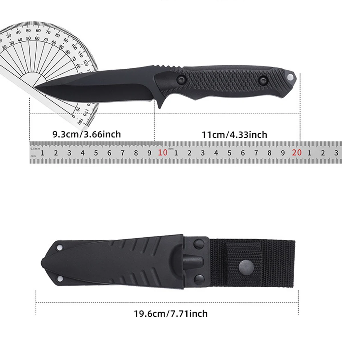 Black Blade Fruit Knife, High-End Multi-Function Knife, Western Knife, Steak Knife, Barbecue Knife, Peeling Knife