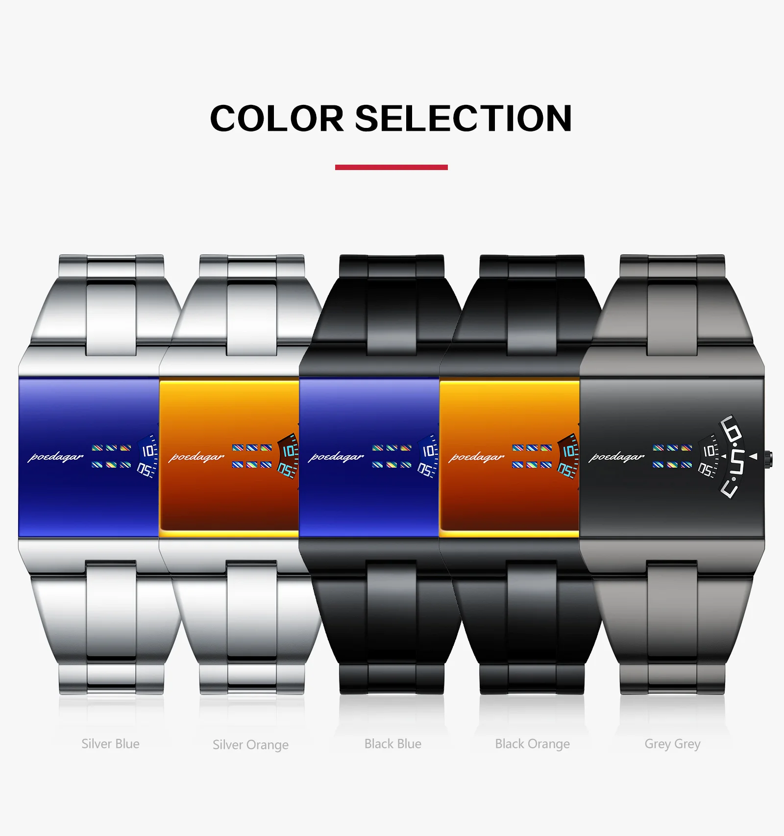 POEDAGAR Original Fashion Men Wristwatch Waterproof Business Elegant Man Clock Stainless Steel Quartz Casual Men's Watches Reloj