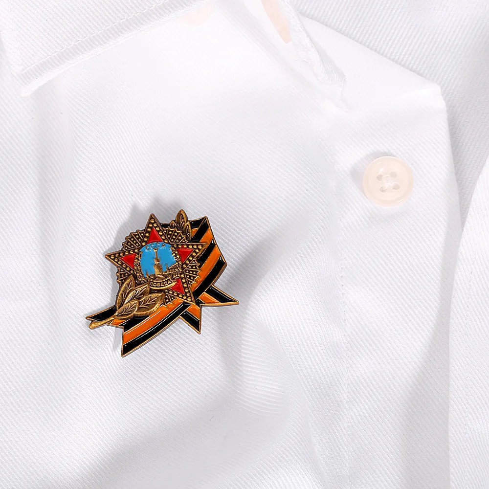 Russia Victory Day 9 May Badge Pin George Ribbon Brooch Remember I'm Proud Soviet Star Dove Brooch 2025 Holiday Souvenir Gift