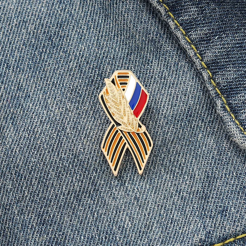 Russia Victory Day 9 May Badge Pin George Ribbon Brooch Remember I'm Proud Soviet Star Dove Brooch 2025 Holiday Souvenir Gift