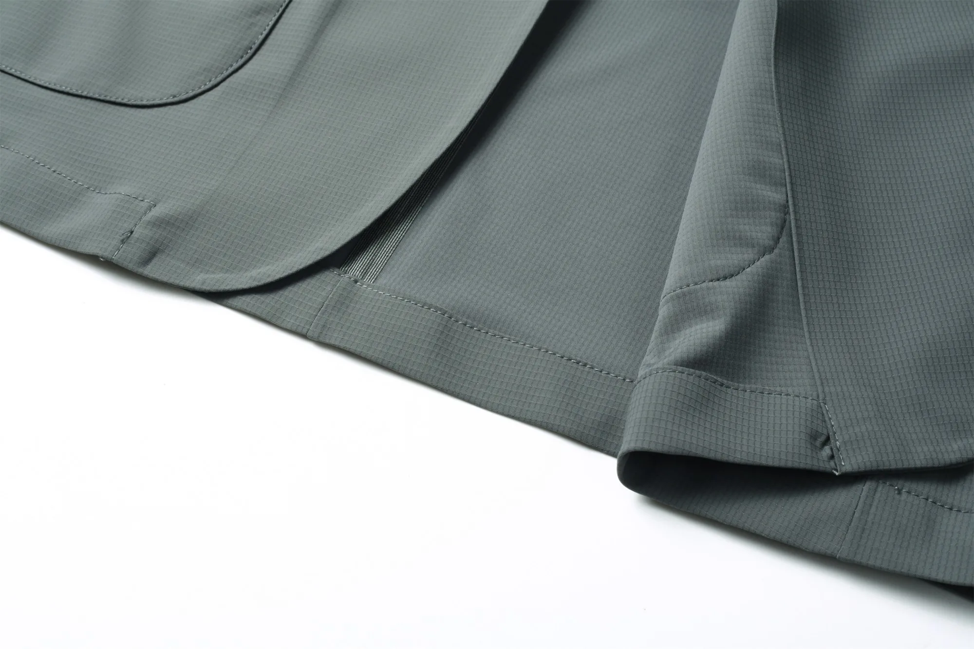 Minimalist Men Casual Blazer Ice Silk Nylon Spandex Seamless High Stretch Sun Protection Cooling Summer Breathable Tech Jacket