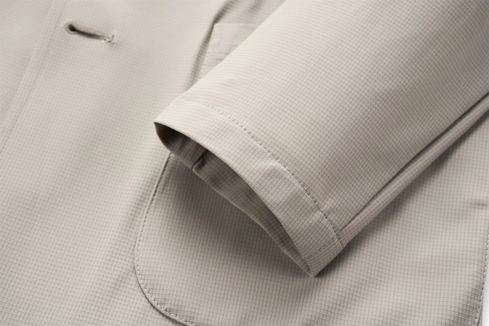 Minimalist Men Casual Blazer Ice Silk Nylon Spandex Seamless High Stretch Sun Protection Cooling Summer Breathable Tech Jacket
