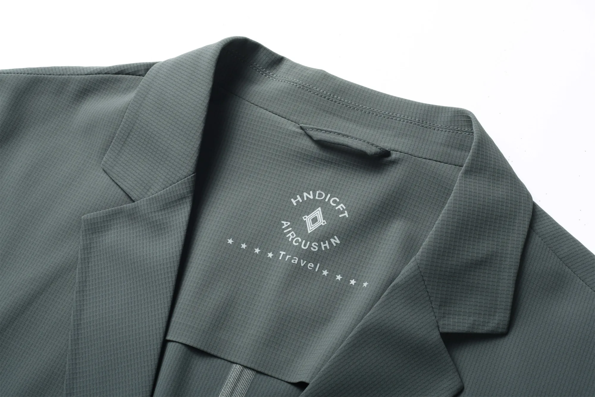 Minimalist Men Casual Blazer Ice Silk Nylon Spandex Seamless High Stretch Sun Protection Cooling Summer Breathable Tech Jacket