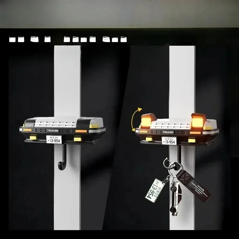AE86 Car Headlight Keychain Decoration Wall-mounte Key Storage Rack | Cool Automotive-Themed Keychain Holder Car Enthusiasts