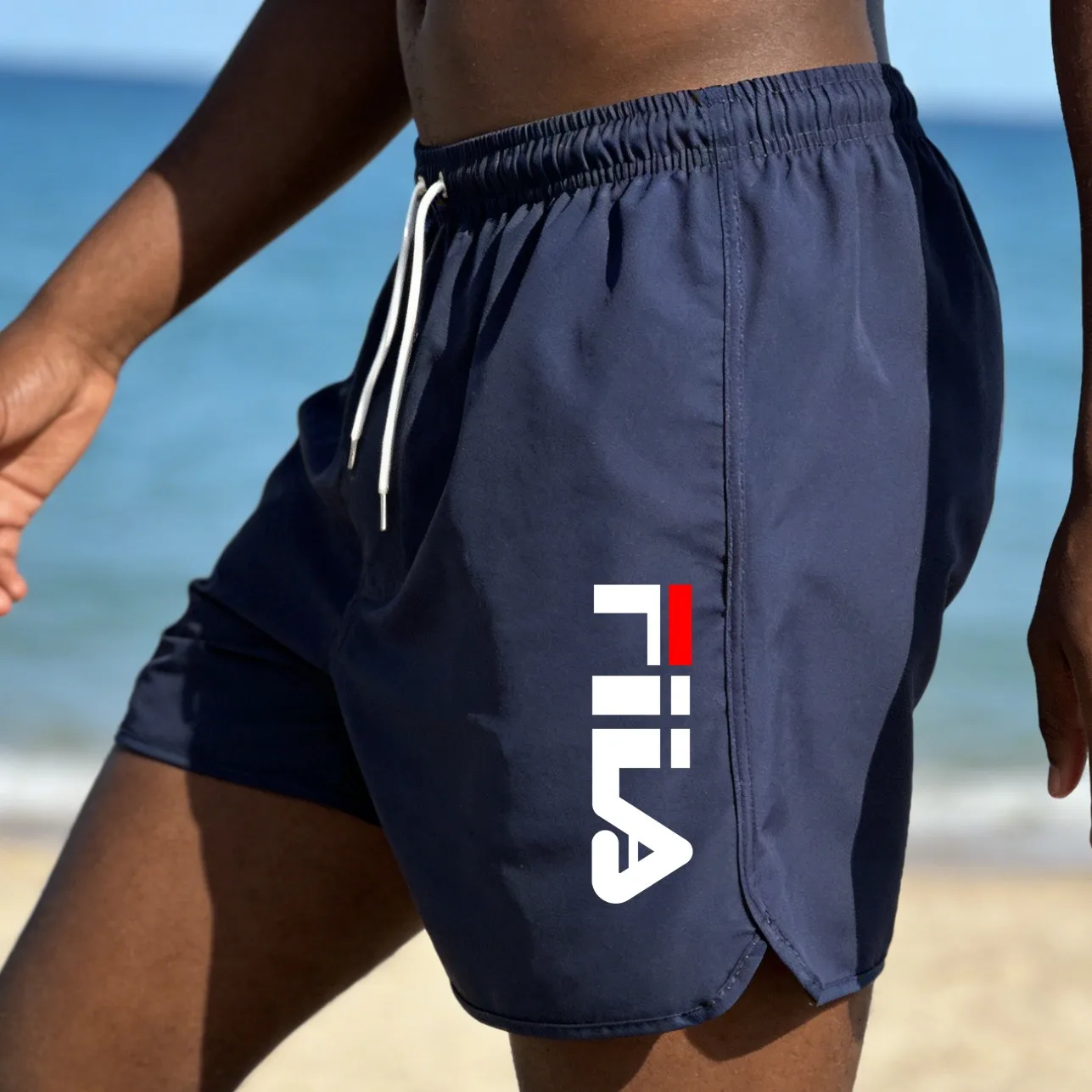 Summer Island Vacation Men's Beach Shorts, Quick Drying, Breathable, Casual Loose, Swimming Shorts