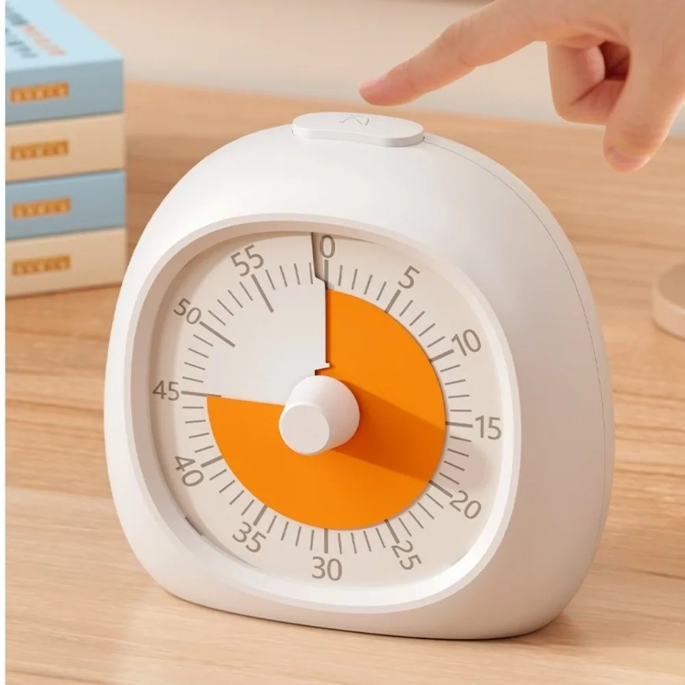 Portable Plastic Visual Timer 60 Minute Silent Countdown Timer Focus Aid Study Timer Kids Study
