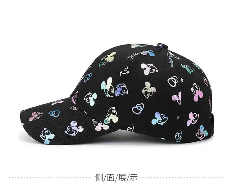 Fashion Mickey Mouse Baseball Cap Cartoon Anime Men Women Hip Hop Dad Hat Snapback Sun Visors Hat Adjustable Trucker Hats