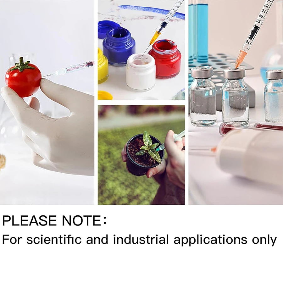 100/20pcs 1ml Plastic Syringe, Suitable for Veterinary Use and Dispensing Industrial Adhesives
