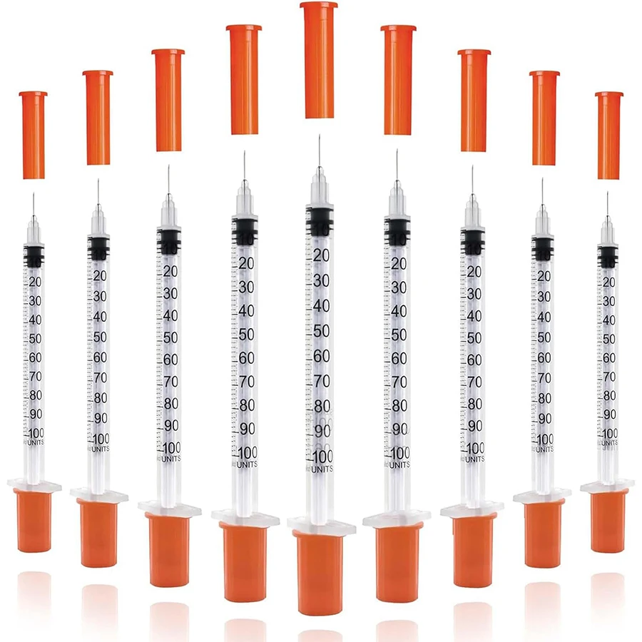 100/20pcs 1ml Plastic Syringe, Suitable for Veterinary Use and Dispensing Industrial Adhesives