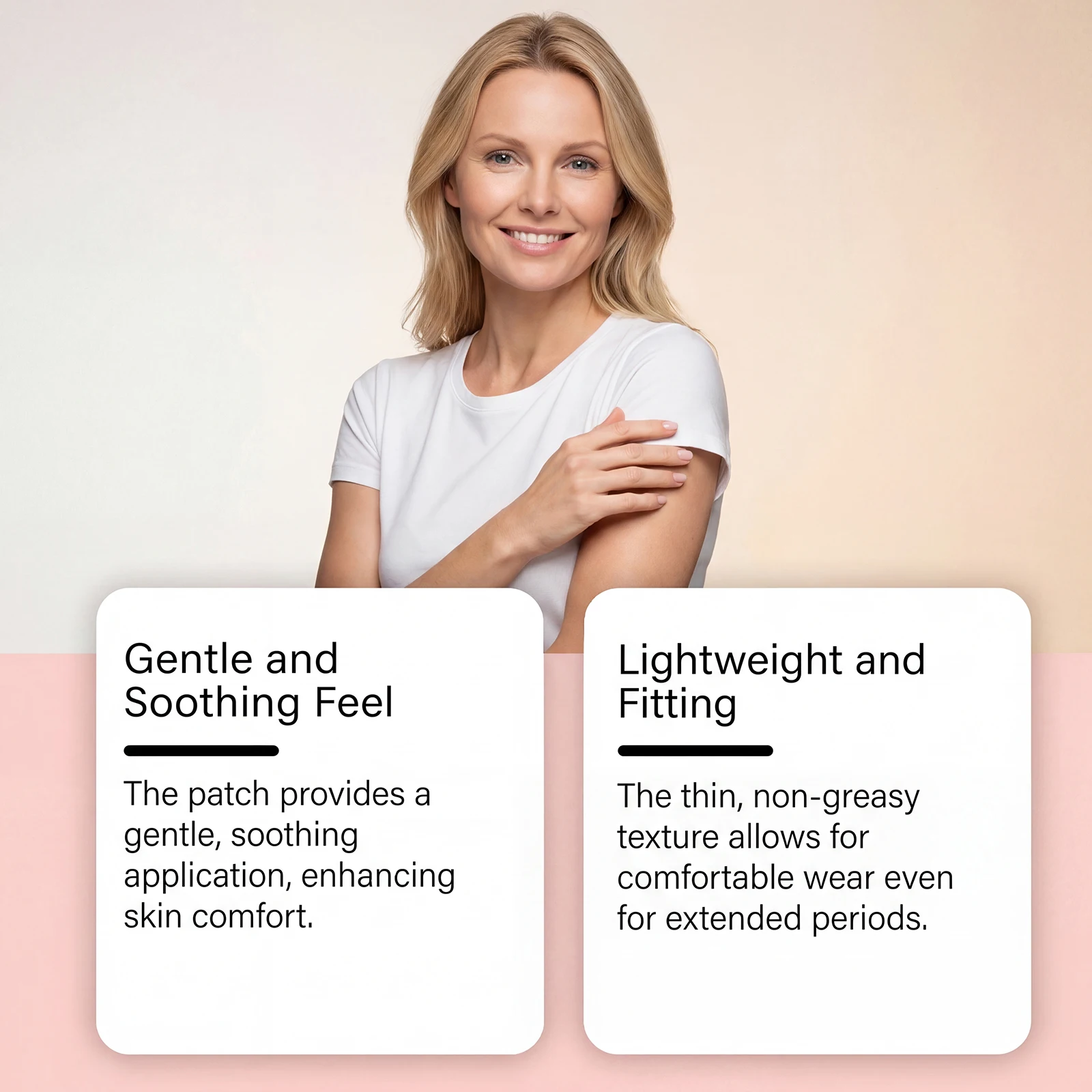 Body Care Patch Protects and Nourishes Skin Highlights Body Contours Lightweight Moisturizing Care Patches Portable