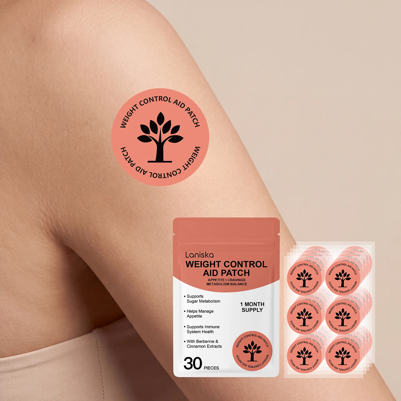 Body Care Patch Protects and Nourishes Skin Highlights Body Contours Lightweight Moisturizing Care Patches Portable