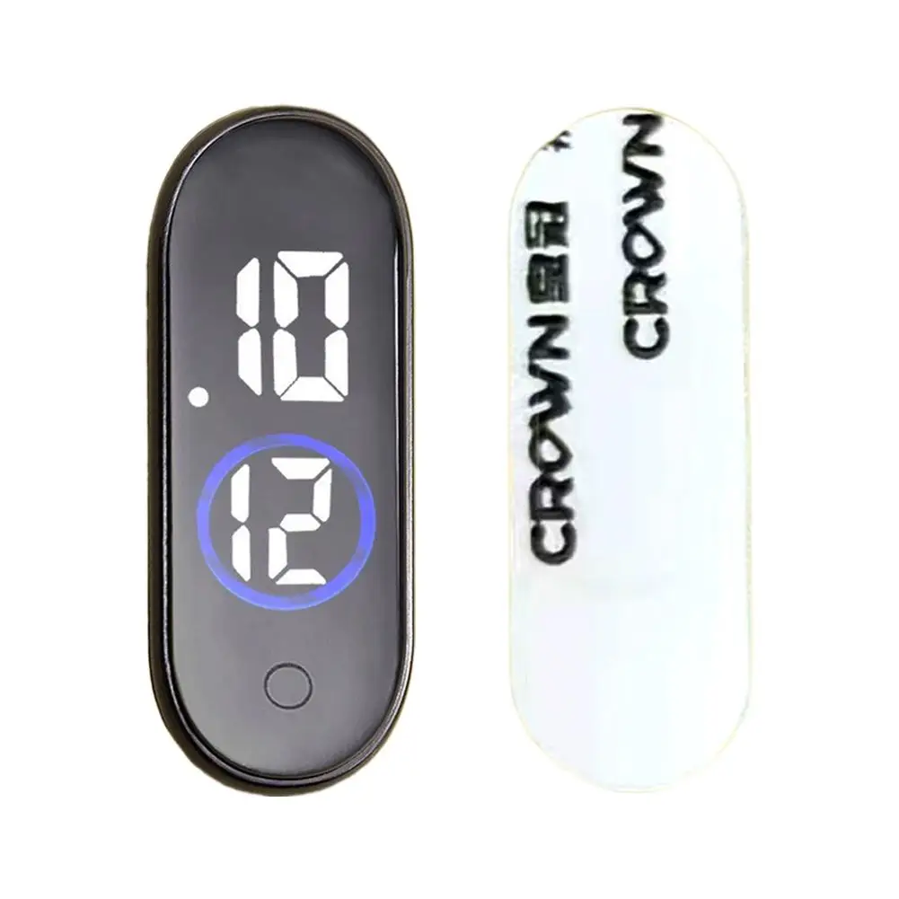 Luminous Motorcycle Car Clock Auto Internal Stick-On Mini Sport Waterproof Watch Mechanics Led Clocks Auto Ornament Accessories