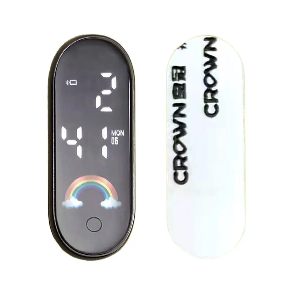 Luminous Motorcycle Car Clock Auto Internal Stick-On Mini Sport Waterproof Watch Mechanics Led Clocks Auto Ornament Accessories