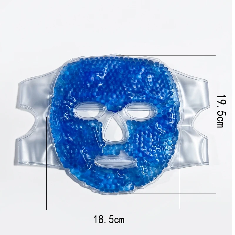 Ice Mask, Gel Bead Ice Bag Facial Mask, Facial Fatigue Relief, Cold and Hot Mask, Facial Mask Companion