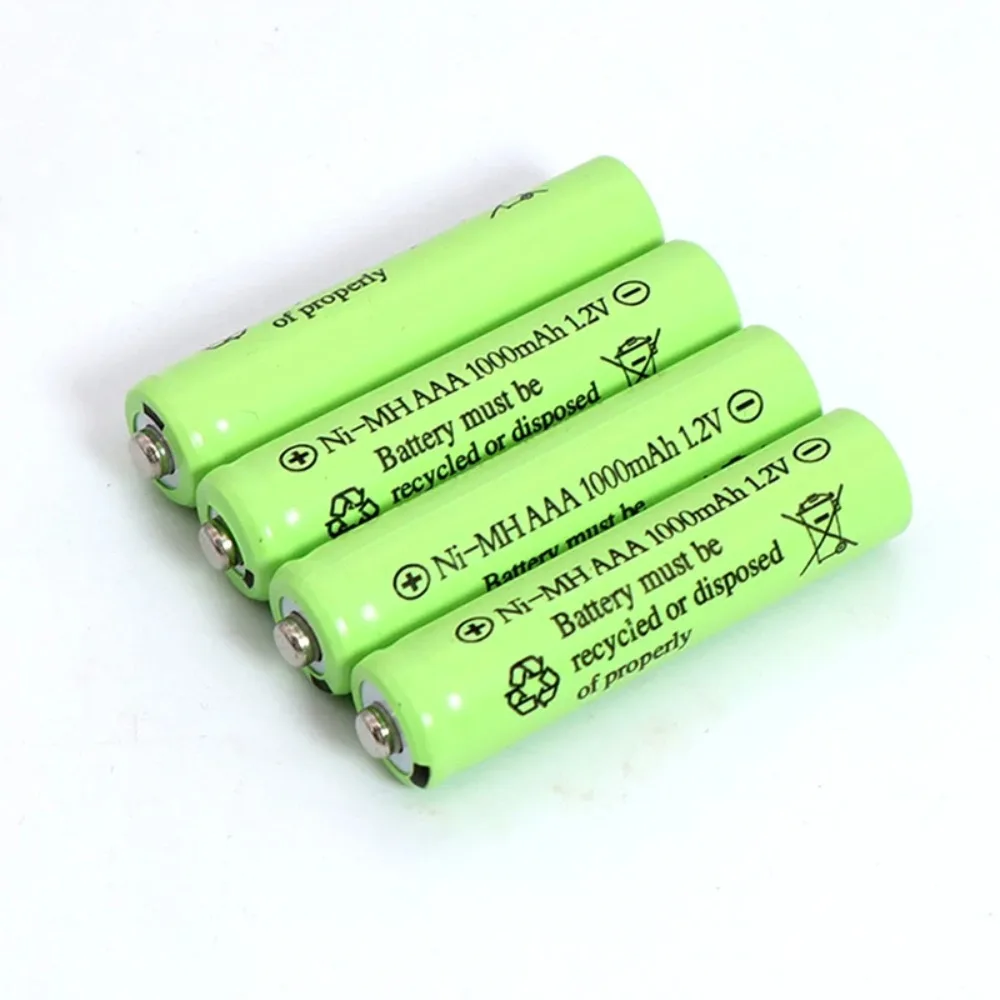 1-20PCS 1.2V 1000mAh NI-MH Rechargeable AAA Batteries Long Lasting for Remote Control Car RC Toys Solar Lights Mouse