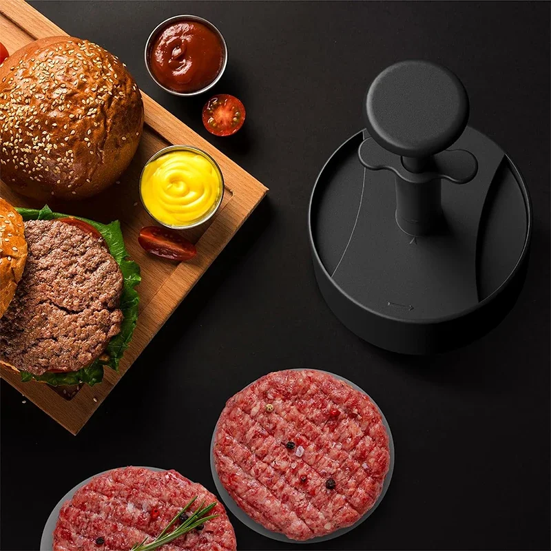 Hamburger Press Patty Maker, Stuffed Burger Mold for Beef & Veggie Patties, Perfect for BBQ & Homemade Burger Cooking