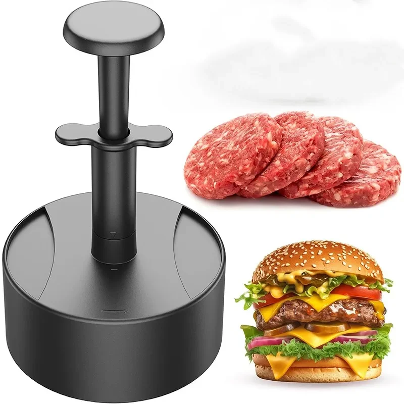 Hamburger Press Patty Maker, Stuffed Burger Mold for Beef & Veggie Patties, Perfect for BBQ & Homemade Burger Cooking