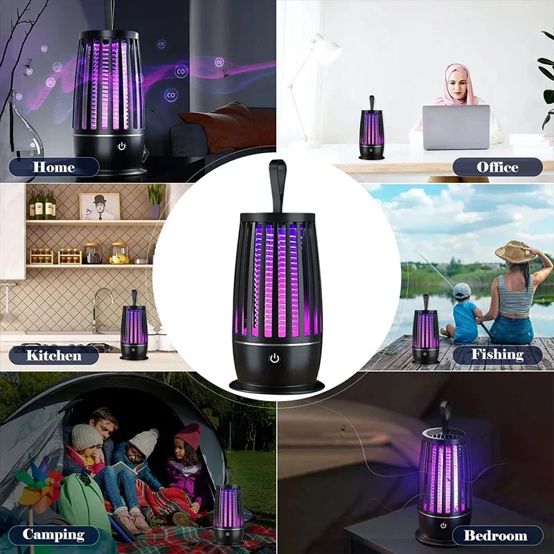 Mosquito Killer Lamp Insect Repellent Radiation Less Mute Electric Insect Trap Usb Charging Outdoor Mosquito Killer Repellent