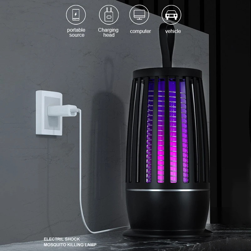Mosquito Killer Lamp Insect Repellent Radiation Less Mute Electric Insect Trap Usb Charging Outdoor Mosquito Killer Repellent