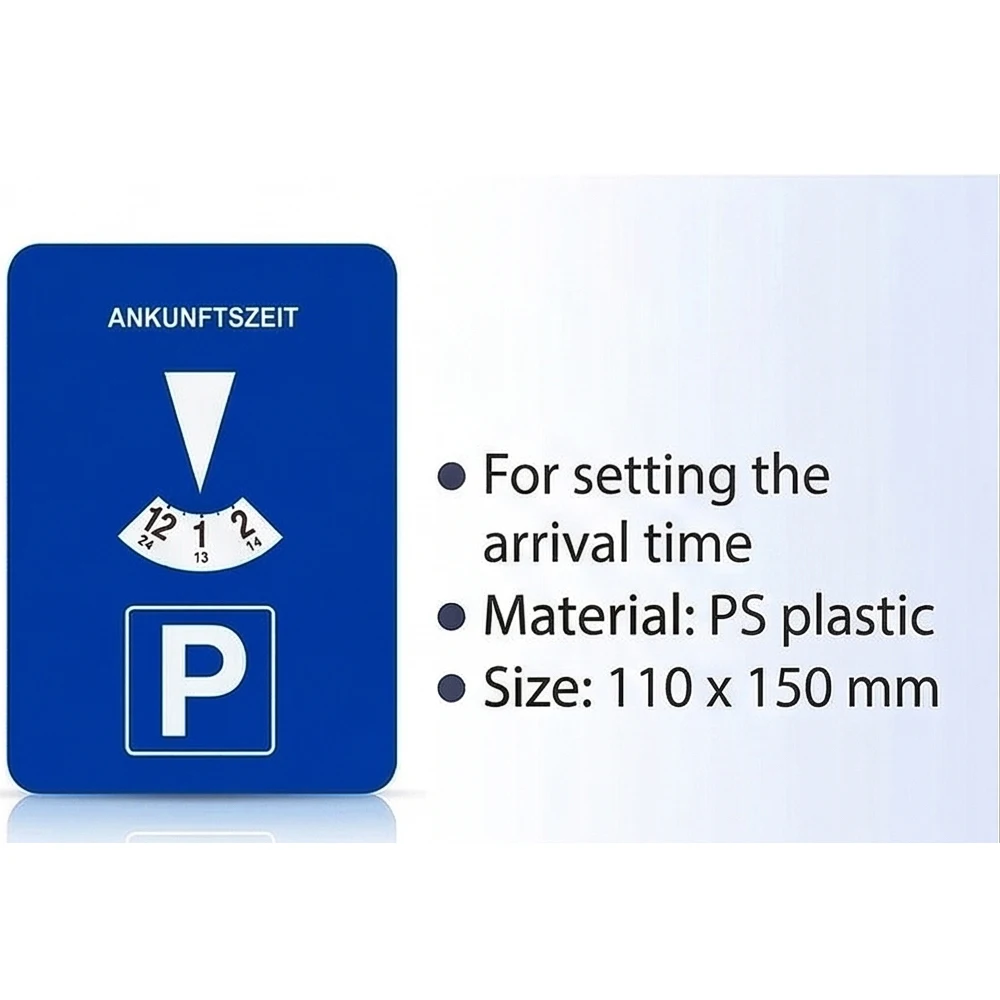 Digital Parking Timer Disc for Car Electronic Parking Accessory for 4 languages Parking Compliance Portable Arrival Time Display