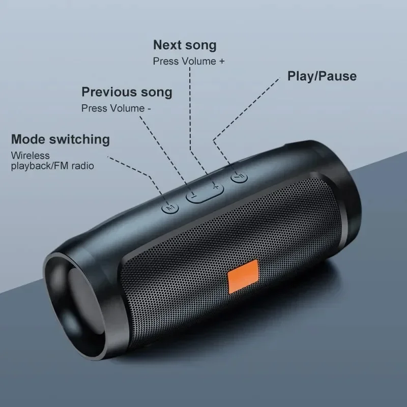 Lenovo TF USB Bluetooth Wireless Speaker Portable Dual Speaker Stereo Outdoor Playback FM Voice Broadcasting Subwoofer Speakers