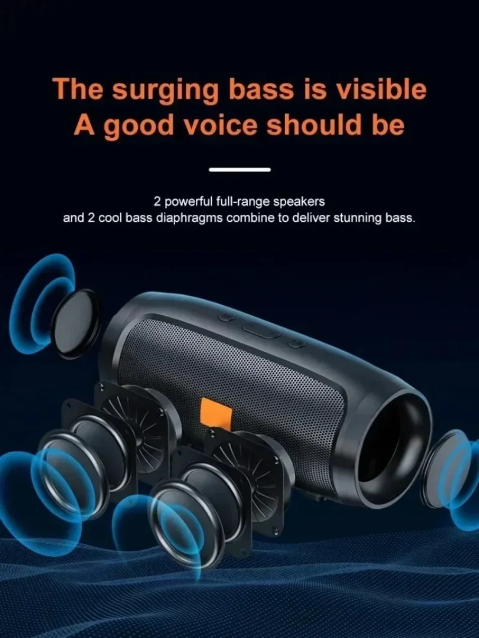 Lenovo TF USB Bluetooth Wireless Speaker Portable Dual Speaker Stereo Outdoor Playback FM Voice Broadcasting Subwoofer Speakers